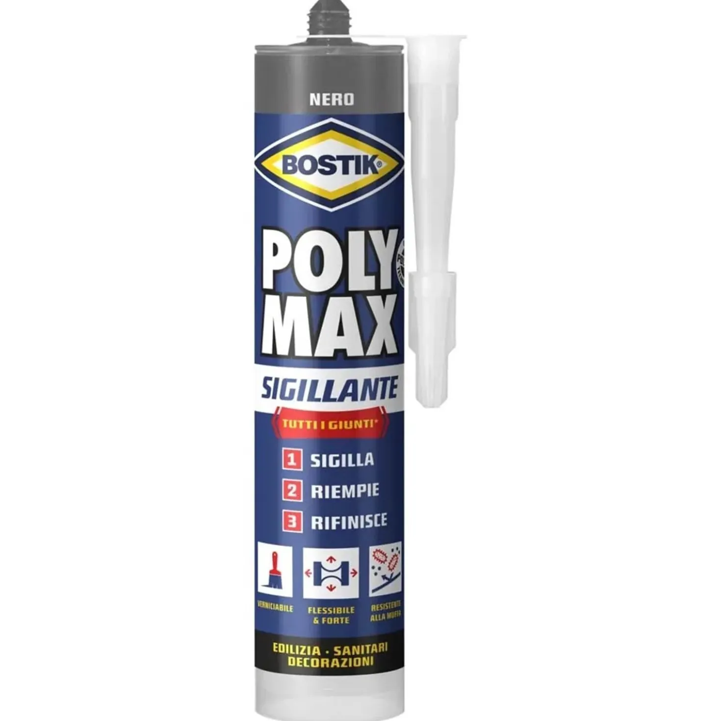 Sigillante Bostik Poly Max 280 ml nero