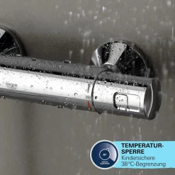 Sistema doccia con miscelatore termostatico Grohe Vitalio Start System 250