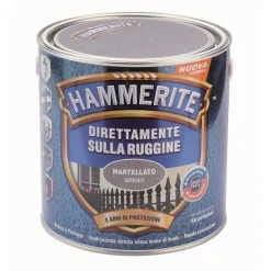 Smalto a solvente antiruggine Hammerite martellato grigio 2,5 l