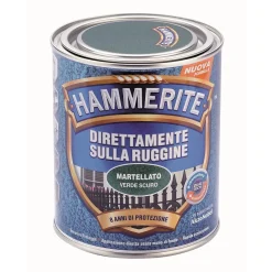 Smalto a solvente antiruggine Hammerite verde scuro 0,75 l