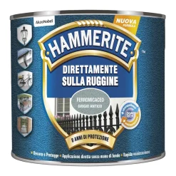 Smalto a solvente Hammerite ferromicaceo grigio antico 250 ml