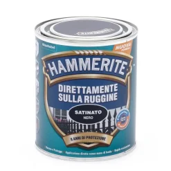 Smalto a solvente satinato Hammerite nero 0,75 l