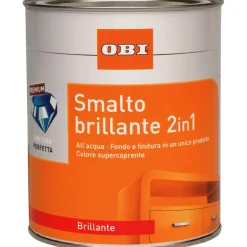 Smalto ad acqua brillante 2in1 OBI verde muschio 750 ml