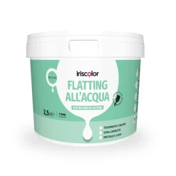 Smalto ad acqua flatting Iriscolor incolore lucido 2,5 l