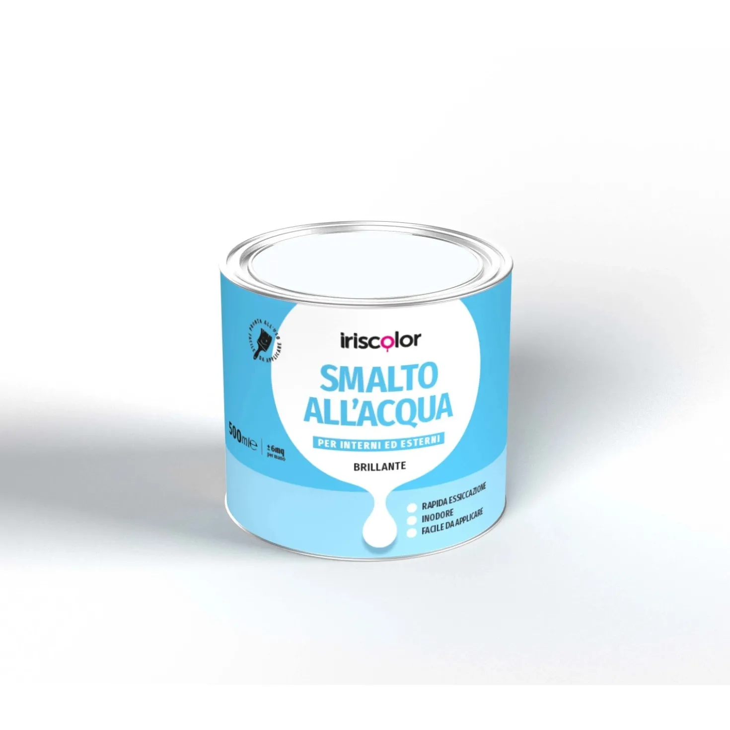 Smalto ad acqua OBI bianco ghiaccio 0,5 l