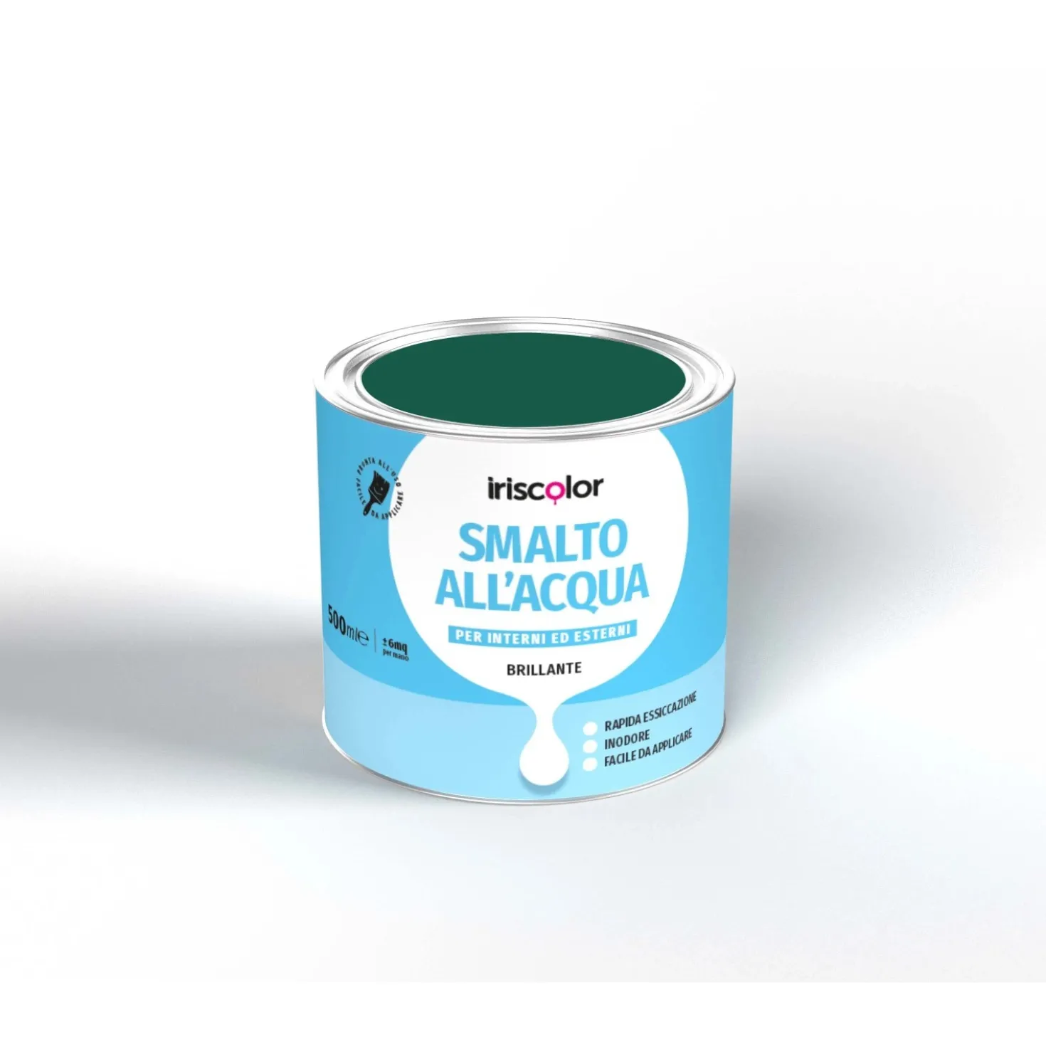 Smalto ad acqua OBI verde scuro 0,5 l