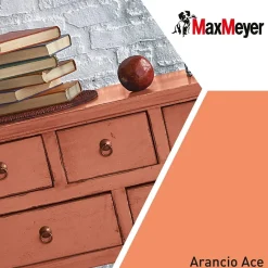 Smalto all'acqua poliuretanico opaco MaxMeyer arancio ace 0,75 l