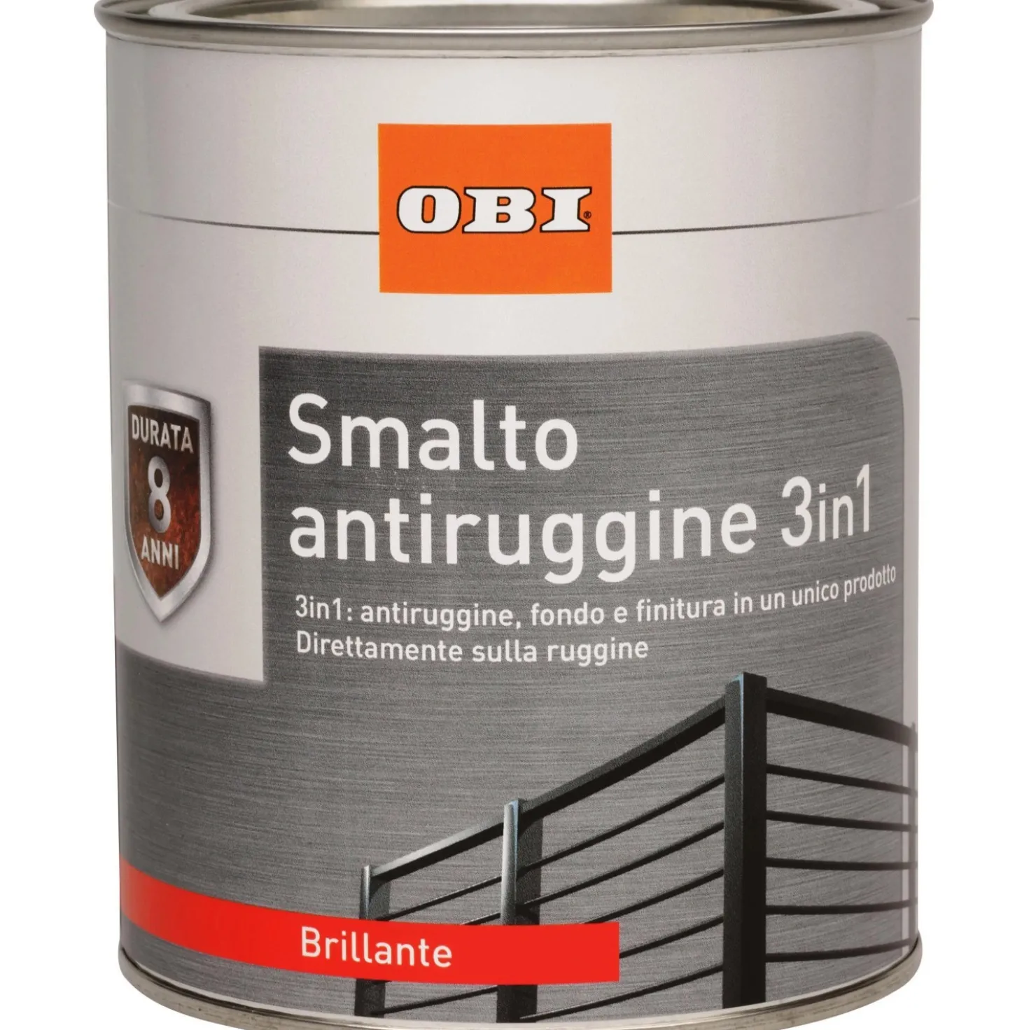 Smalto antiruggine 3 in 1 bianco lucido 375 ml