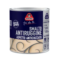Smalto antiruggine antichizzato nero grana fine 500 ml Boero