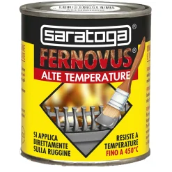 Smalto antiruggine Saratoga Fernovus alta temperatura 250 ml nero