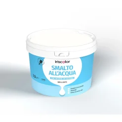 Smalto bianco all`acqua da 2,5 l