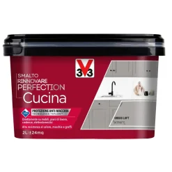 Smalto multimateriale per cucina Rinnovare Perfection Grigio Loft Satinato 2 lt