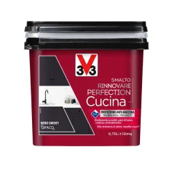 Smalto multimateriale per cucina Rinnovare Perfection Nero Smoky Opaco 0,75 lt