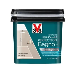 Smalto multimateriale per pareti Rinnovare Perfection Grigio Tortora sat 0,75 lt