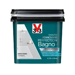 Smalto multimateriale per pareti Rinnovare Perfection Grigio Chiaro sat 0,75 lt