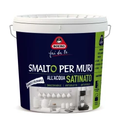 Smalto per muri Boero fai da te bianco satinato 2,5 l