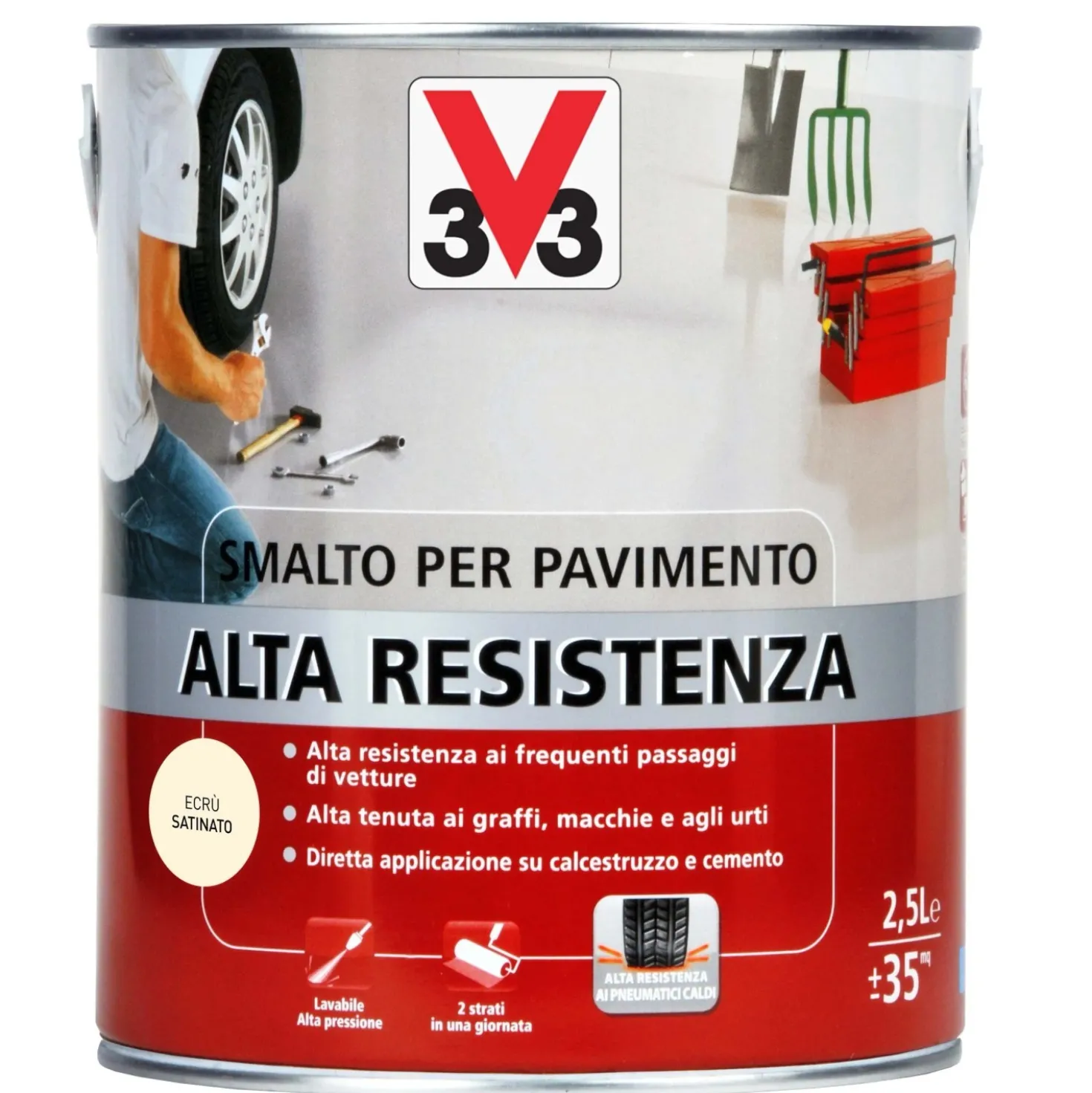 Smalto per Pavimenti Alta Resistenza Ecrù 2,5 l