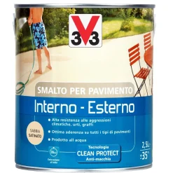 Smalto per Pavimenti Interno/Esterno all`acqua Sabbia 2,5 l