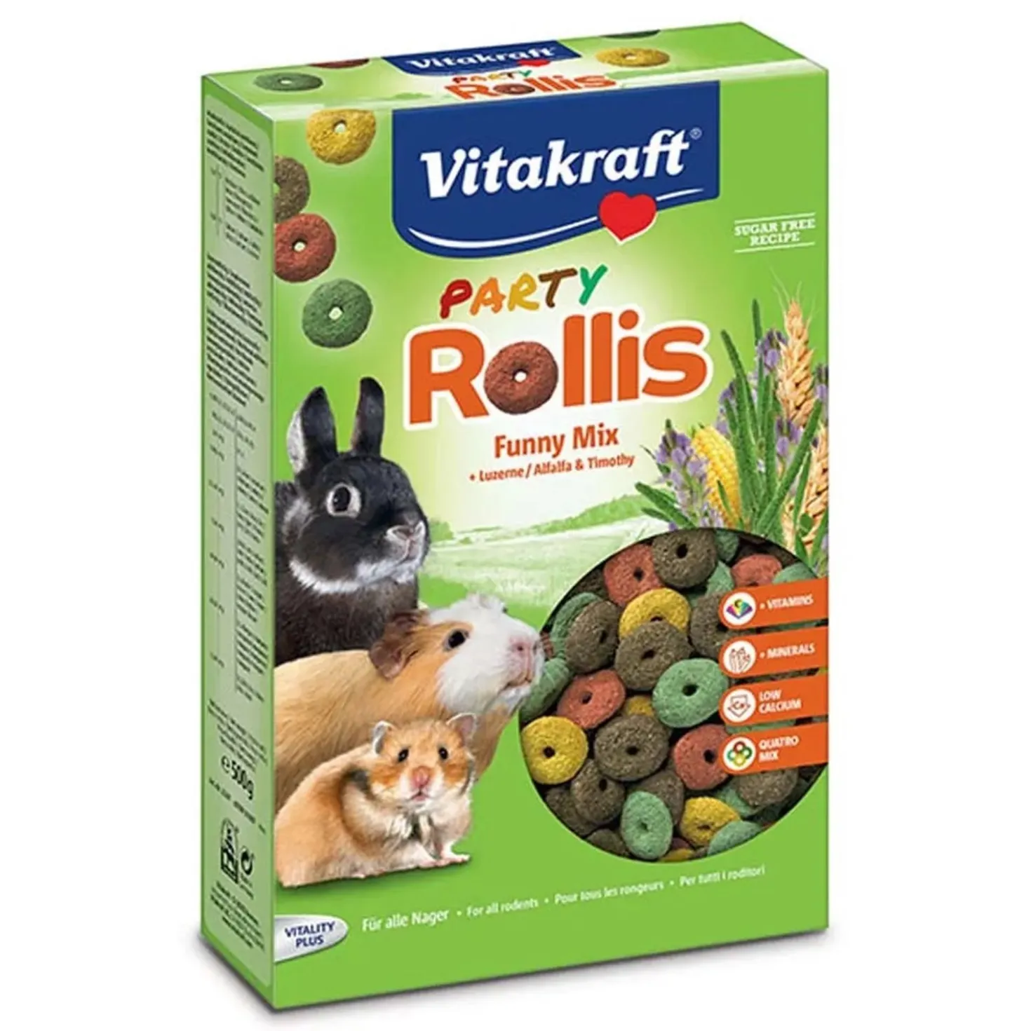 Snack per roditori Vitakraft Rollis party 500 gr