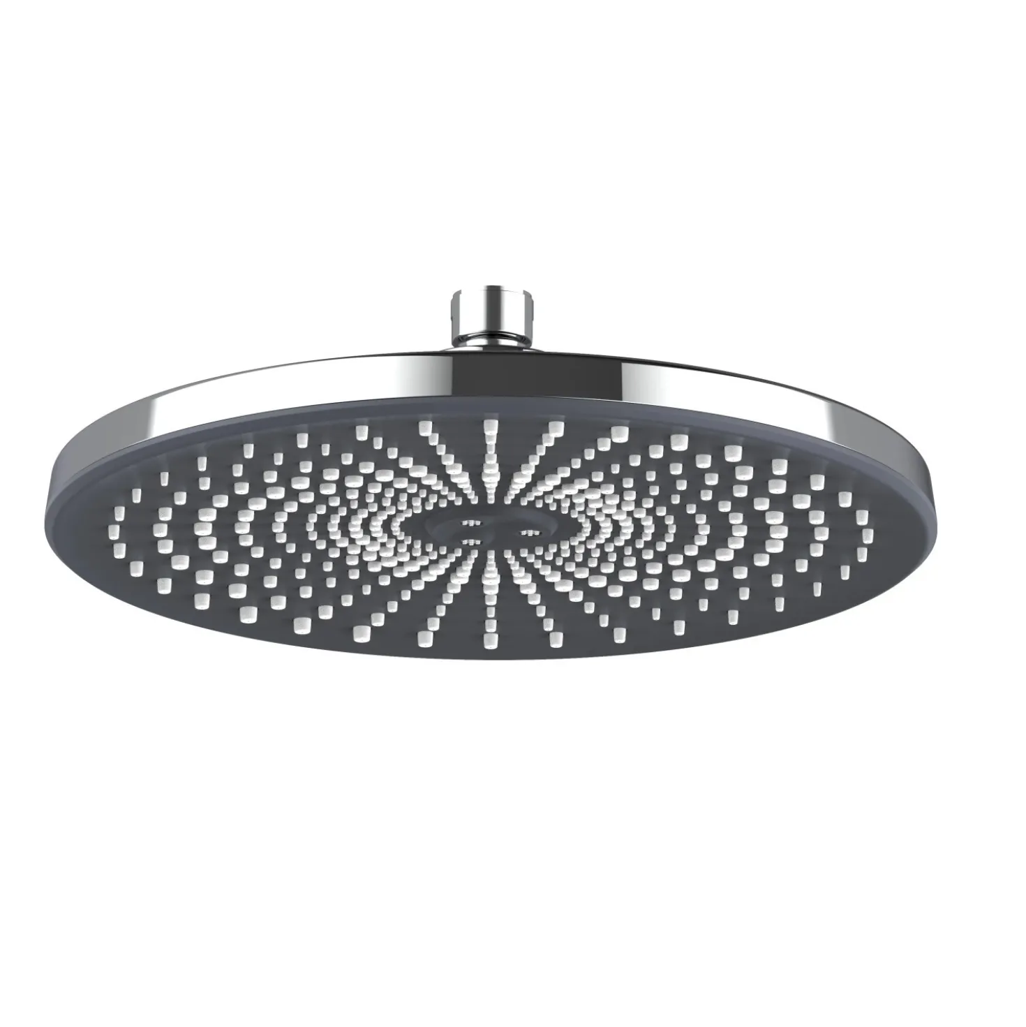 Soffione doccia Vortex 1 getto cromo/nero