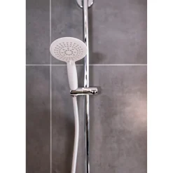 Soffione doccia Wenko Young 5 tipi di getto in ABS bianco