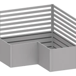 Sostegno per piante Biohort per forma a L 200 cm Argento met 2 pz