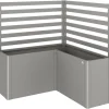 Sostegno per piante Biohort per forma a L 150 cm Grigio quarzo met 2 pz