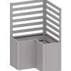 Sostegno per piante Biohort per forma a L 100 cm Argento met 2 pz