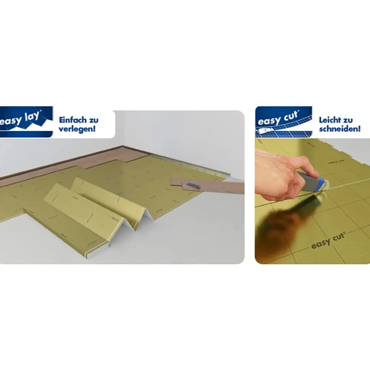 Sottopavimento isolamento acustico per parquet e laminato 1,6 mm 18 m² AquaStop