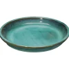 Sottovaso in terracotta smaltata Kinfolk Deroma turchese Ø 27 cm