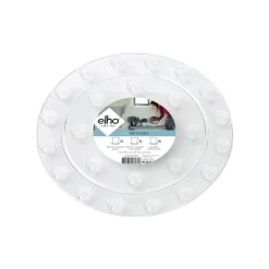 Sottovaso proteggi pavimenti in plastica trasparente Ø 21 cm