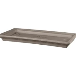 Sottovaso rettangolare Deroma standard 42 cm tortora