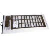 Spalliera rettangolare per fioriera da esterno plastica caffe 78x4x34 cm