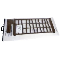 Spalliera rettangolare per fioriera da esterno plastica caffe 78x4x34 cm