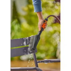 Spazzola manuale Gardena Cleansystem Soft S raccordo tubo flessibile antracite