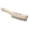 Spazzola metallica antiruggine LUX-TOOLS 4 file
