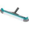 Spazzola per piscina in alluminio con setole laterali 45 cm
