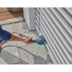 Spazzola per veneziane Gardena Cleansystem con presa acqua grigio-turchese