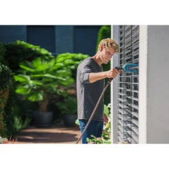 Spazzola per veneziane Gardena Cleansystem con presa acqua grigio-turchese