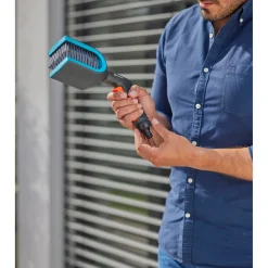 Spazzola per veneziane Gardena Cleansystem con presa acqua grigio-turchese