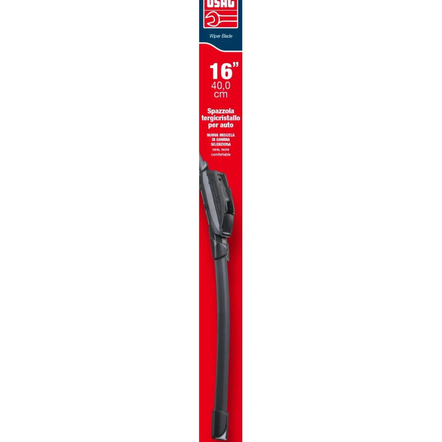 Spazzola tergicristallo singola Usag 16"-40 cm