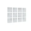 Specchi da parete Larissa in vetro 15x15 cm set da 12 pz