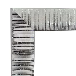 Specchiera in legno di ajus Maxi Praga 40x120 cm argento