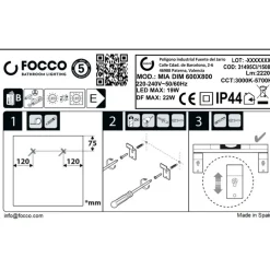 Specchio bagno Led Mia dimmerabile 60x80 cm