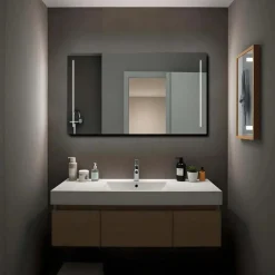 Specchio con 2 fasce retroilluminate XLED DOUBLE 100x70 cm