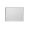 Specchio con cornice moderna 30x40x3 cm bianco