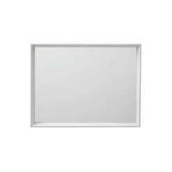 Specchio con cornice moderna 30x40x3 cm bianco