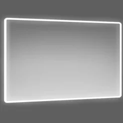 Specchio con cornice satinata 1,5 cm retroilluminata LED DORADO 60x80 cm