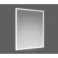 Specchio con cornice satinata 1,5 cm retroilluminata LED MIRA 90x60 cm