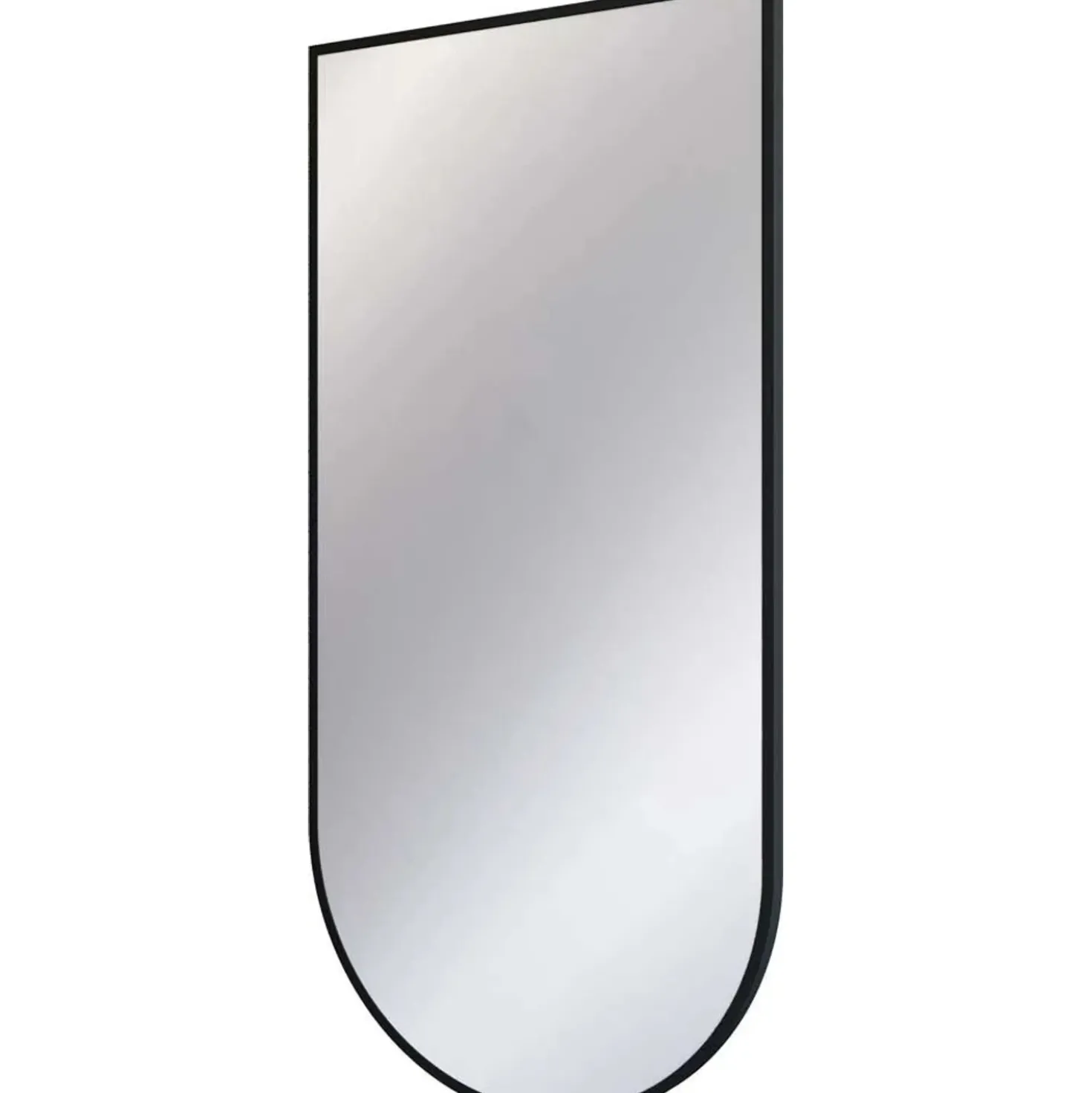 Specchio con cornice 50x100 cm nero